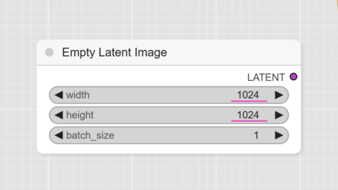 Empty Latent Image ノード